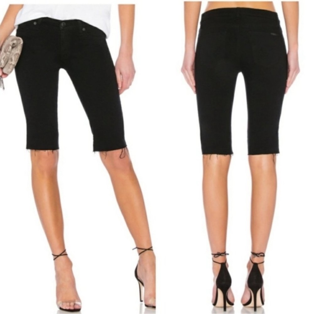Hudson Amelia cut off jean shorts raw hem
